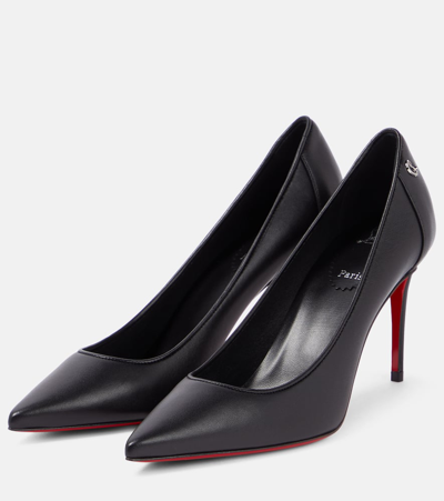 Christian Louboutin Women Sporty Kate 85 Leather Pumps In Black