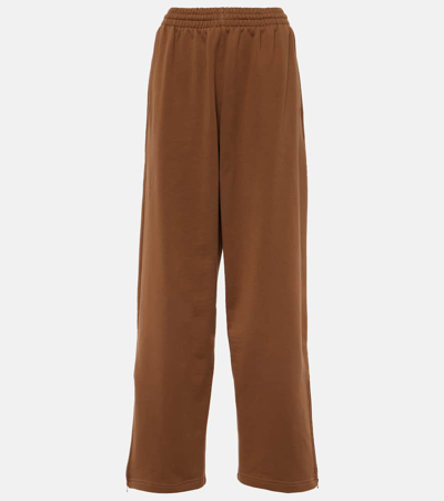 Shop Wardrobe.nyc Wardrobe. Nyc X Hailey Bieber Cotton Jersey Track Pants In Brown