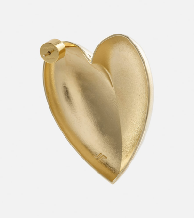 Shop Jennifer Fisher Puffy Heart 10kt Gold-plated Earrings