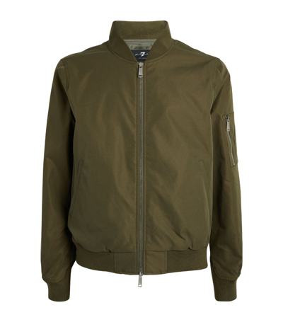 Shop 7 For All Mankind Tech Series Bomber Jacket In Green