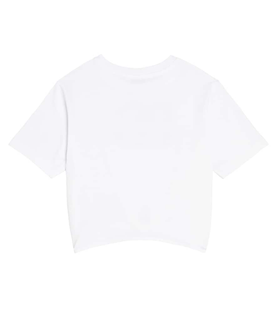 Dolce & Gabbana Dg-print Cotton T-shirt In White