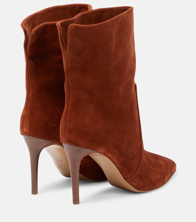 Shop Paris Texas 85 Suede Ankle Boots In Brown