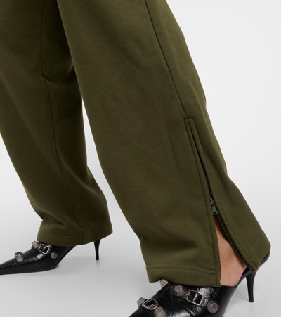 Wardrobe.nyc X Hailey Bieber Cotton Jersey Track Pants In Green
