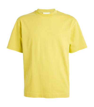 Shop Closed Cotton Logo T-shirt In Yellow