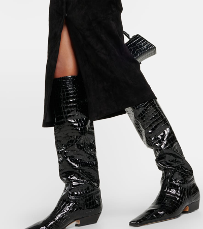 Stouls Becky Suede Coat In Black