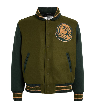 Shop Billionaire Boys Club Astro Varsity Jacket In Green