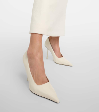 Jimmy Choo Sine-heeled And Shallow High Heels In White