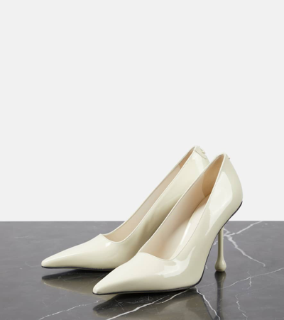 Jimmy Choo Sine-heeled And Shallow High Heels In White