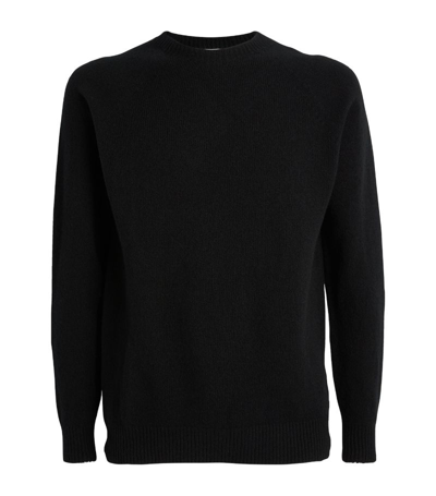 Shop Sunspel Lambswool Sweater In Black