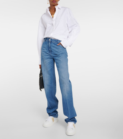 GRECA刺绣人造皮革运动鞋