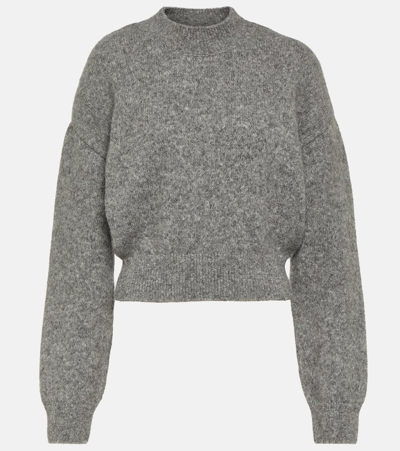 Shop Jacquemus Alpaca-blend Sweater In Grey