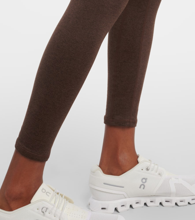 Shop Varley Always Warm High-rise Leggings In Brown