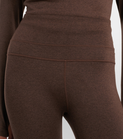 Shop Varley Always Warm High-rise Leggings In Brown