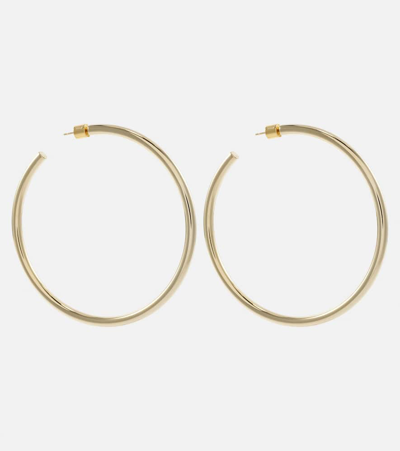 Shop Jennifer Fisher 10kt Gold-plated Hoop Earrings In Yellow