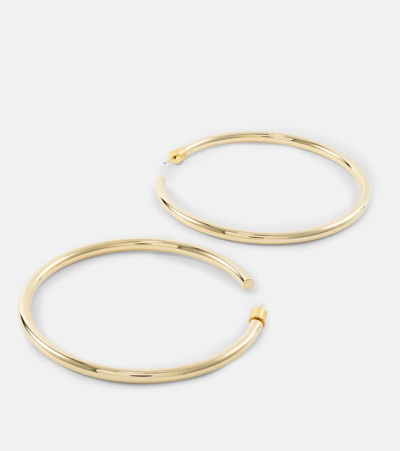 Shop Jennifer Fisher 10kt Gold-plated Hoop Earrings In Yellow
