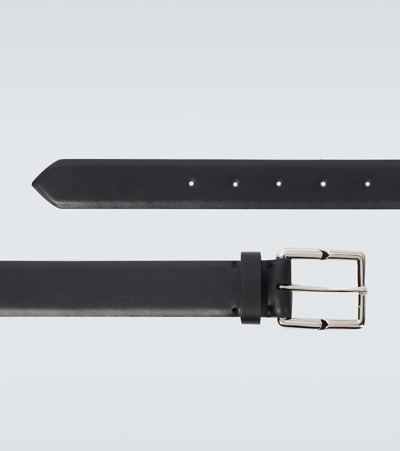 Shop Lanvin Leather Belt In Black