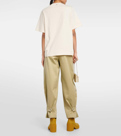 Burberry Ekd Cotton Jersey T-shirt In White
