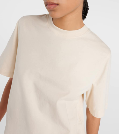 Shop Burberry Ekd Cotton Jersey T-shirt In White