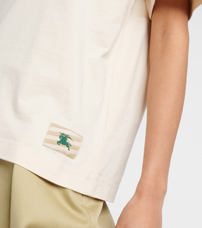 Burberry Ekd Cotton Jersey T-shirt In White