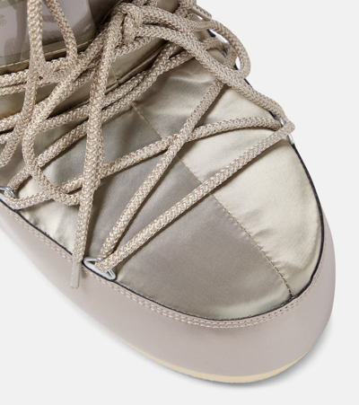 Moon Boot Women's Icon Low Glance Satin Ankle Boots Gold In Gold