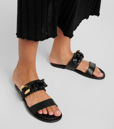 See By Chloé Lynette Leather Sandals In Black