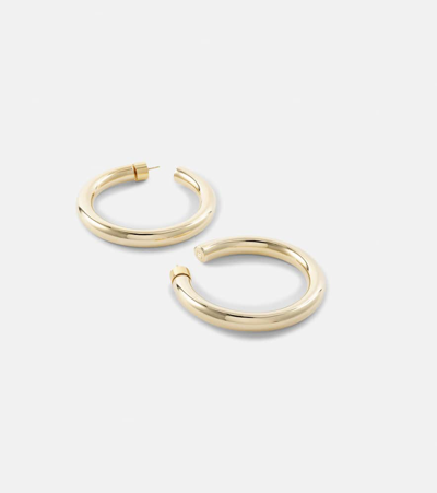 Shop Jennifer Fisher Samira Baby 10kt Gold-plated Hoop Earrings