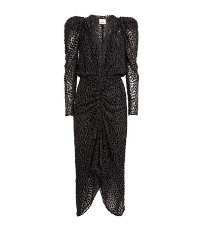 Shop Isabel Marant Embellished Maray Midi Dress In Black