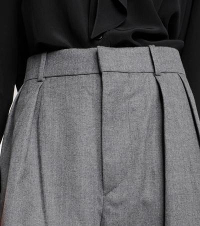 Wardrobe.nyc Grey Wide-leg Wool Trousers In Grey