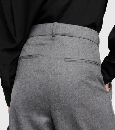 Wardrobe.nyc Grey Wide-leg Wool Trousers In Grey