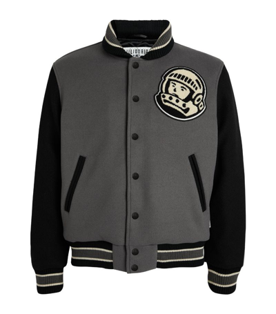 Shop Billionaire Boys Club Astro Varsity Jacket In Grey