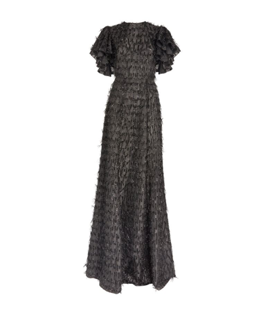 Shop The Vampire's Wife Semi-sheer The Light Sleeper Gown In Black