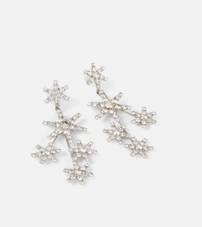 Shop Jennifer Behr Chiron Embellished Drop Earrings In Silver