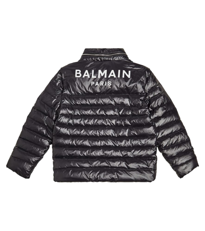 Balmain Quilted Puffer Jacket In Multicoloured