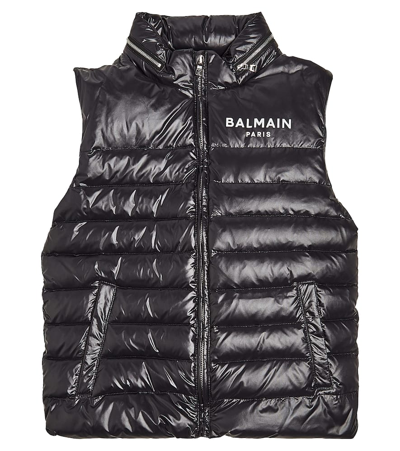 Balmain Quilted Puffer Jacket In Multicoloured