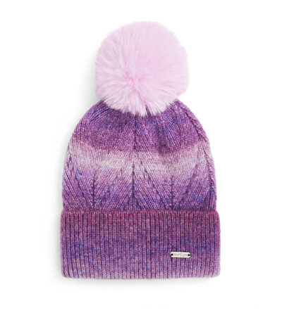 Shop Bari Lynn Ombré Bobble Hat In Purple