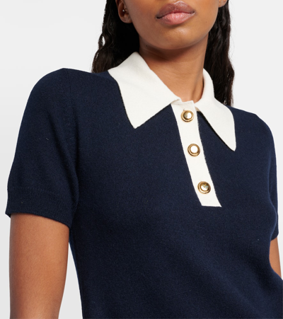 Miu Miu Cashmere Minidress In Blue