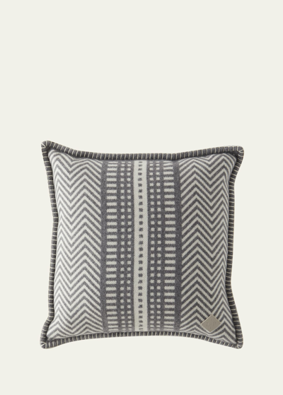 Shop Loro Piana Atacama 19.7" Square Pillow In F5i3 Light Mareng