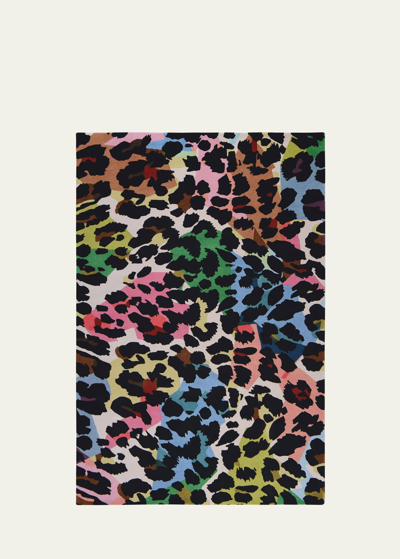 The Rug Company X Diane Von Furstenberg Kaleidoscope Leopard Hand-knotted Rug, 9' X 12' In Multi