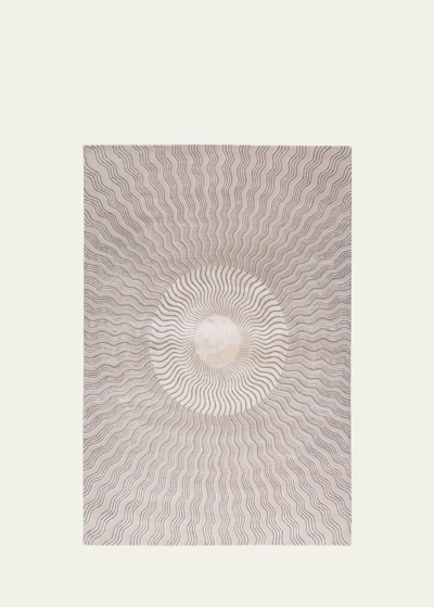 The Rug Company X Mary Katrantzou Sunray Nude Hand-knotted Rug, 6' X 9' In Nude