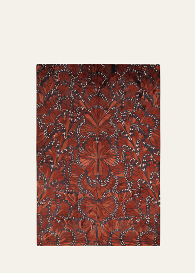 Shop The Rug Company X Alexander Mcqueen Monarch Fire Hand-knotted Rug, 8' X 10' In Red Multi