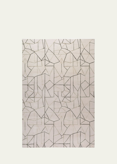 Shop The Rug Company X Kelly Wearstler Tetras Hand-knotted Rug, 8' X 10' In Beige