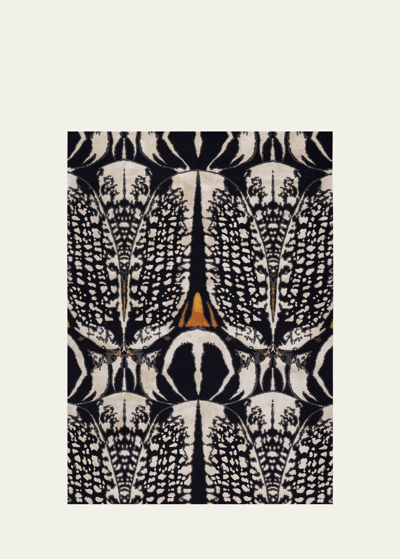 The Rug Company X Alexander Mcqueen Beetle Hand-knotted Rug, 8' X 10' In Black Multi