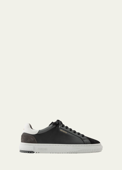 Shop Axel Arigato Men's Atlas Leather And Suede Low-top Sneakers In Black