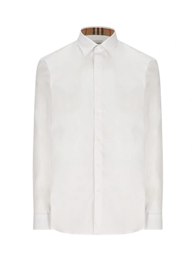 Shop Burberry Shirts In White