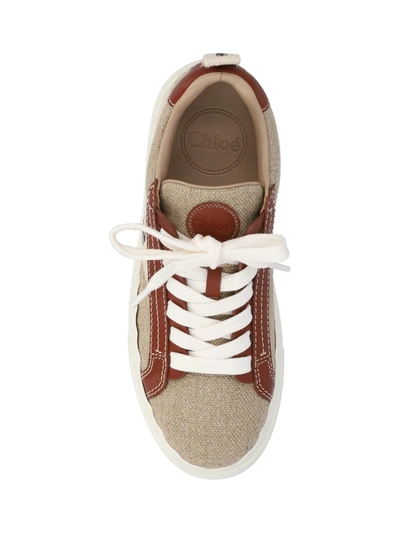 Shop Chloé Sneakers In White-brown