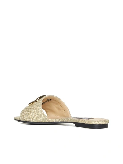 Shop Dolce & Gabbana Sandals In Sabbia 3