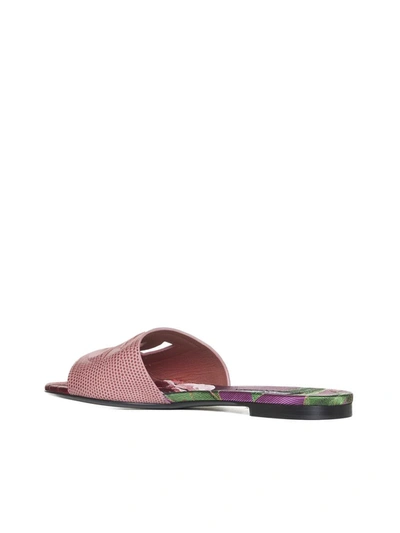Shop Dolce & Gabbana Sandals In Rosa Ant Multicolor