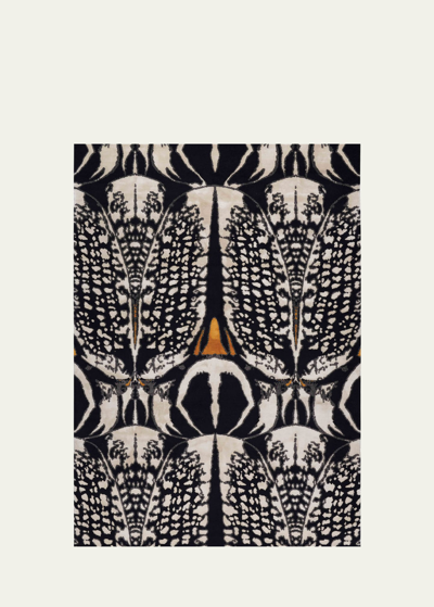 The Rug Company X Alexander Mcqueen Beetle Hand-knotted Rug, 6' X 9' In Black Multi