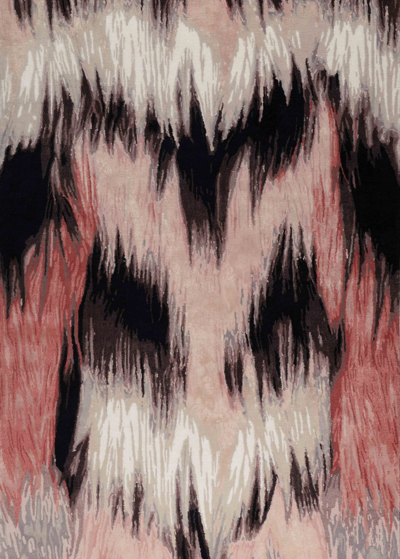 The Rug Company X Rodarte Daphne Hand-knotted Rug, 6' X 9' In Pink, Black Multi