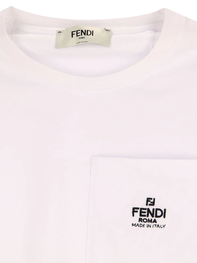 Shop Fendi T-shirts And Polos In White